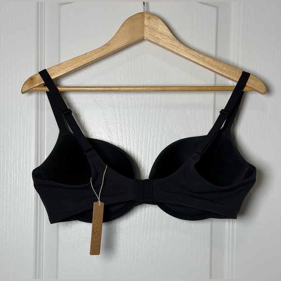 SKIMS Fits Everybody Push-Up Demi Bra 38C Onyx  NWT - Picture 5 of 6